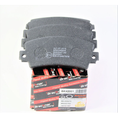 Колодки гальмівні передні Dacia Solenza (2003-2004) BRECKNER BK42001 Оригінальний номер: 6001551623