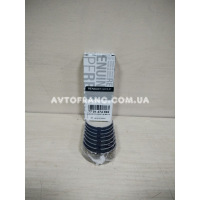 Шатунні вкладиші (комплект 8шт.) 1.4, 1.6 8V Renault Оригінал 7701474892