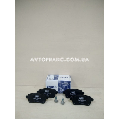 Колодки гальмівні задні Renault Fluence (2009-2016) VALUE+ 7711946212 Оригінал 440603558R, 440608061R