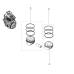 Поршень двигуна 1.0 12V Renault Logan 2 MCV (2017-2020) Оригінал 120A12678R, 120A10494R