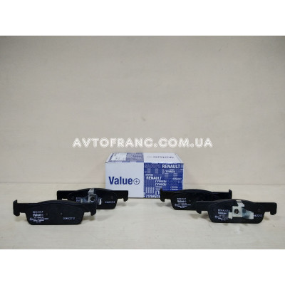 Колодки гальмівні передні Renault Logan 2 (2013-...) VALUE+ 7711946193 Оригінал 410602581R, 410605612R