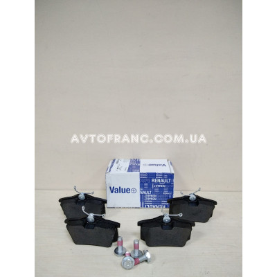 Колодки гальмівні задні Renault Fluence (2009-20016) VALUE+ 7711946173 Оригінал 440605713R