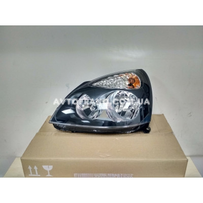 Фара левая Renault Symbol, Clio 2 (2003-2008) Оригинал 7701054058 (черная)