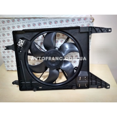 Вентилятор охолодження двигуна Dacia Logan (2005-2008) QSP QS-8200765566 Оригінальний номер: 214815057R